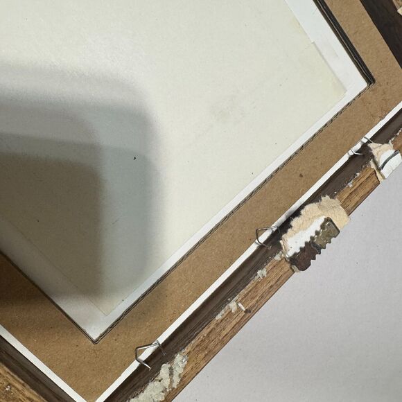 ASIAN Chinese LANDSCAPE art Watercolor paper w frame 15"x9" scroll - Picture 8 of 8